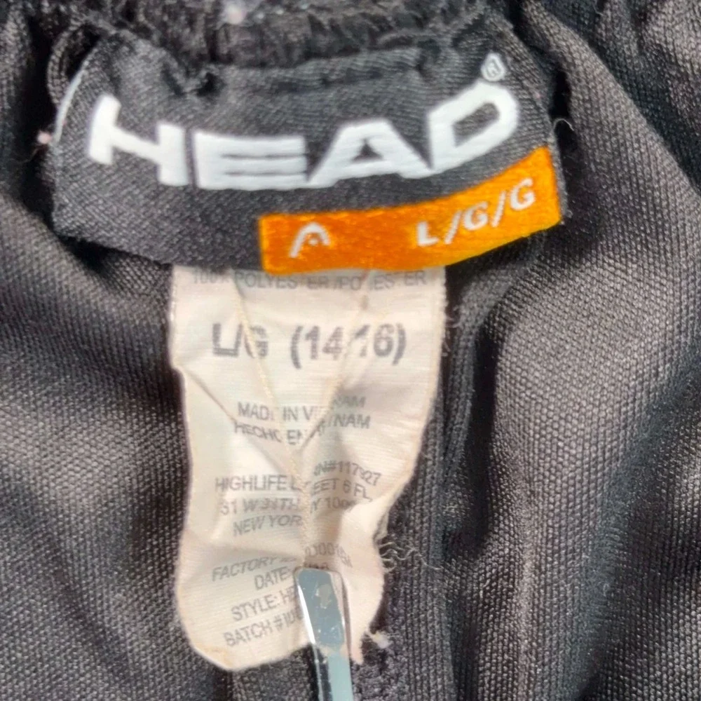 HEAD Athletic Shorts Youth L (14/16) Black Basketball Gym 24x7.5‎